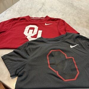 2 Nike Oklahoma Sooners shirts
